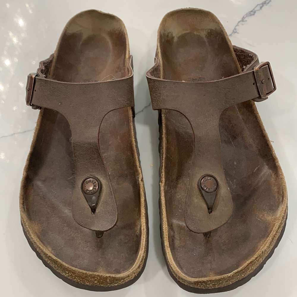 Birkenstock The Gizeh Brown Modern Thong. Size 41 - Picture 2 of 14